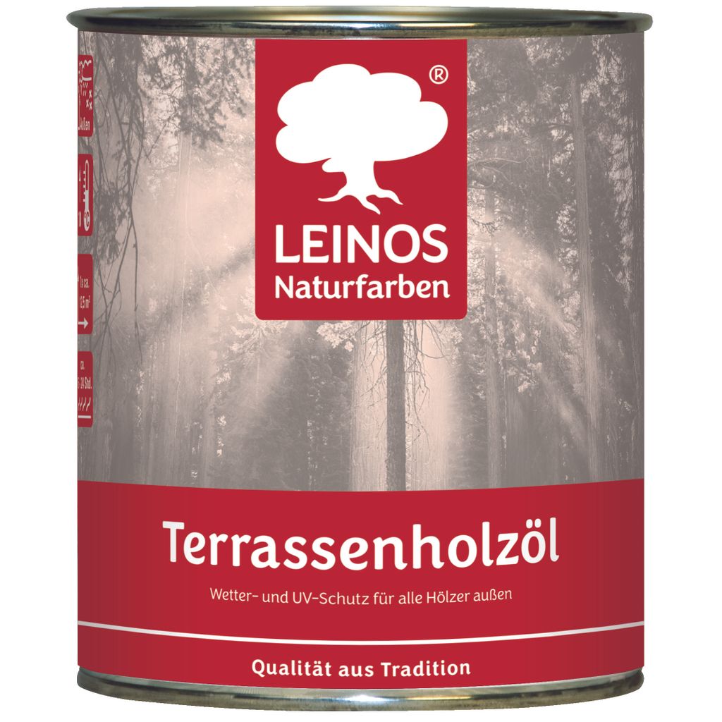 LEINOS Terrassenholzöl Farblos 0,75 l – Terrassenöl, auch Produktbild 