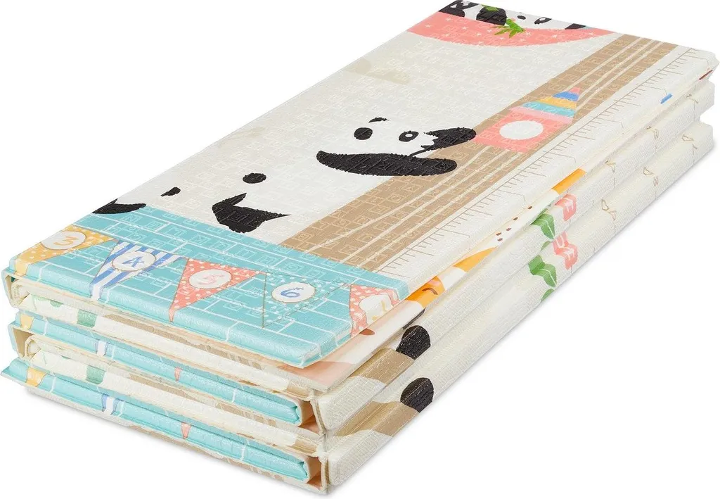 Tapis de jeu pliable imperméable pour bébés - Double Face et Antichoc