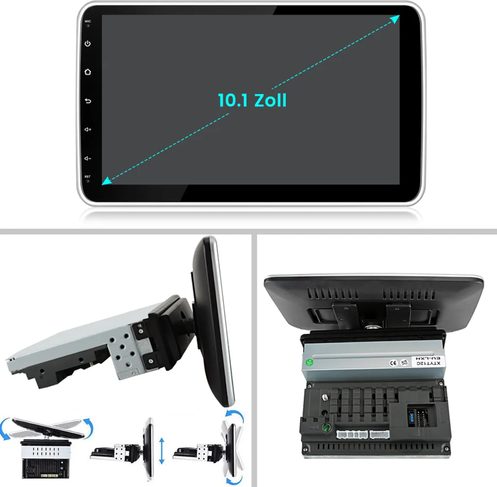 Autoradio 1 DIN Android 15 Schermo 360° 2+64GB DAB+ Wireless CarPlay - 13