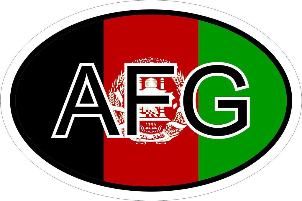 Kiwistar - Autoaufkleber - 10x6,6 cm - außen klebend - Afghanistan AFG Auto, Laptop, Fahrrad, LKW, Motorrad Mehrfarbig Autoaufkleber Aufkleber KFZ...