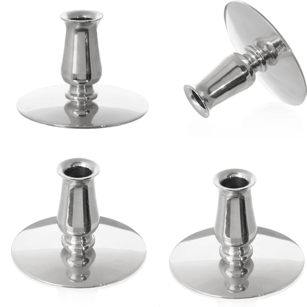 4x Kerzenhalter Messing Kerzenständer Dünne Altarkerzen Bis Ø0,9cm Hochzeit 6732