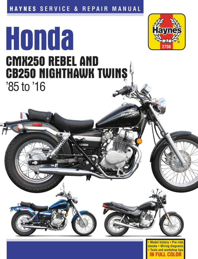 Honda CMX250 Rebel & CB250 Nighthawk Twins (85-16) Produktbild 