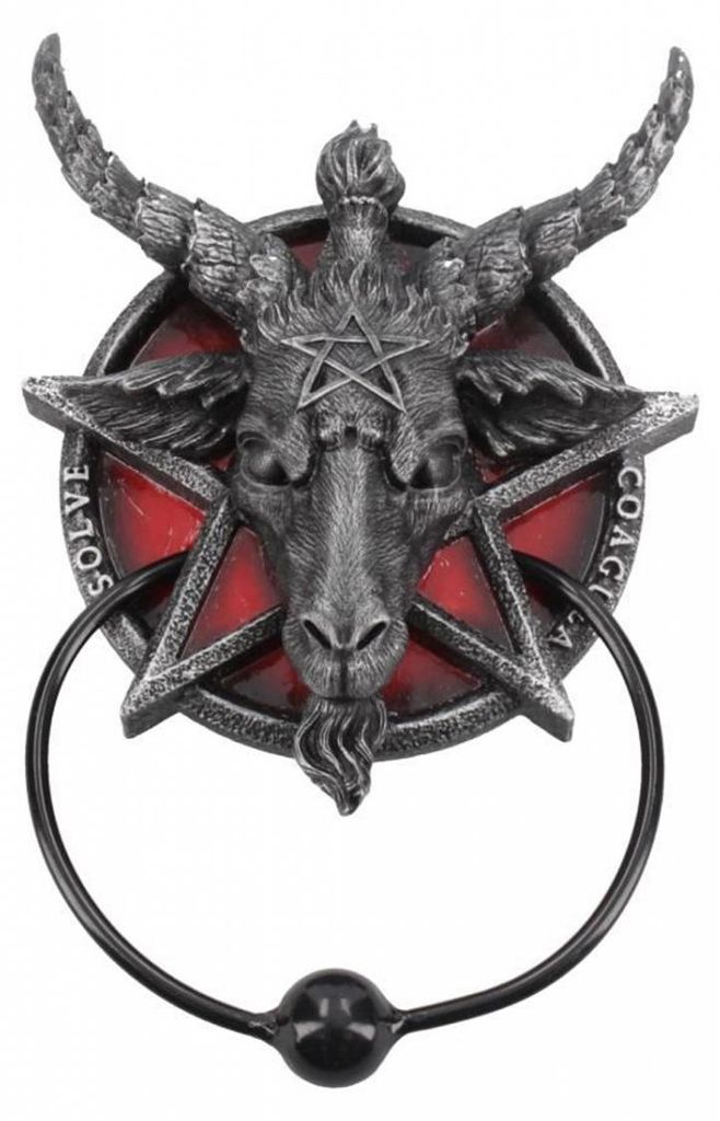 Baphomet Türklopfer mit Pentagramm
