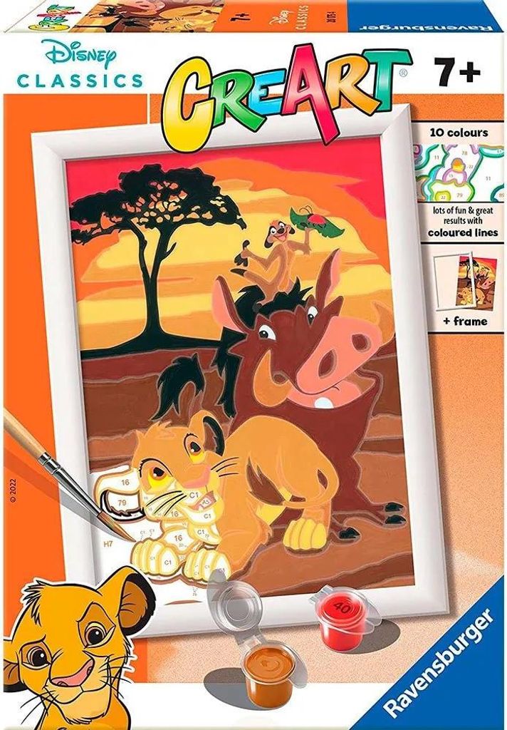 Ravensburger CreArt Malen nach Zahlen – Disney Der König Produktbild 