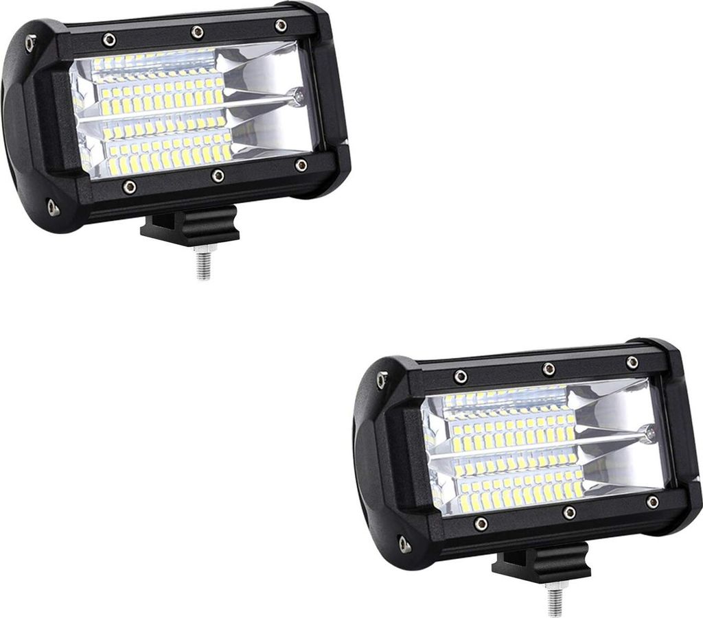 YARDIN Arbeitsscheinwerfer 2 x 72W LED Zusatzscheinwerfer Offroad Scheinwerfer 10800LM 10-30V 6000K Arbeitslicht Wasserdicht IP67 4 Zoll