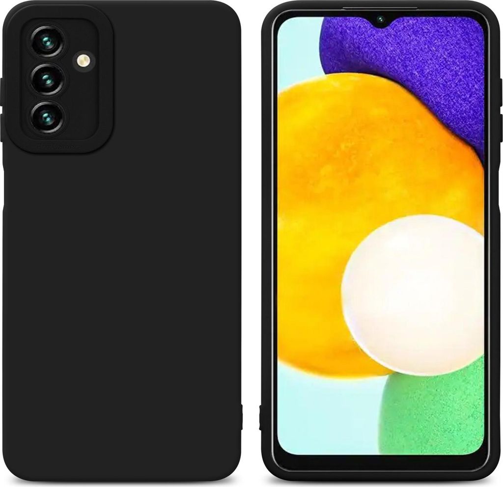 Cadorabo Hülle für Samsung Galaxy A13 5G Schutz Hülle in Schwarz TPU Silikon Etui Case Handyhülle