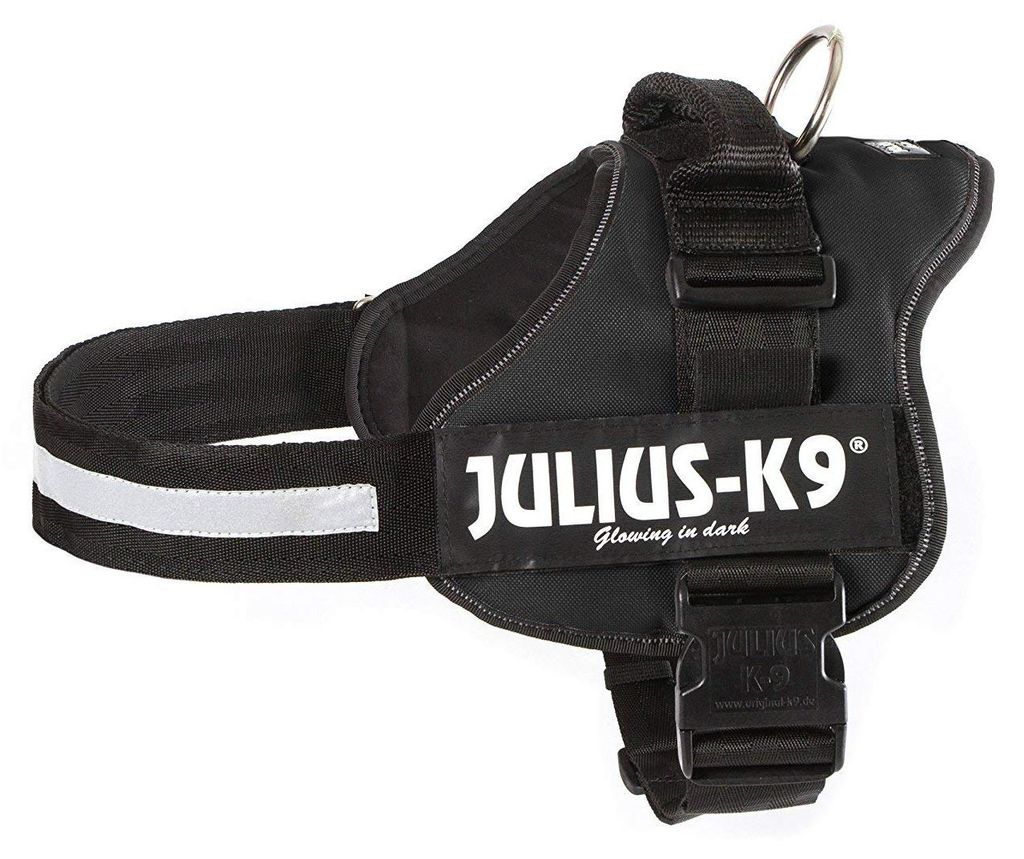 Trixie Julius-K9 Powerharnas, maat 0/M-L: 58-76 cm, zwart Productafbeelding 