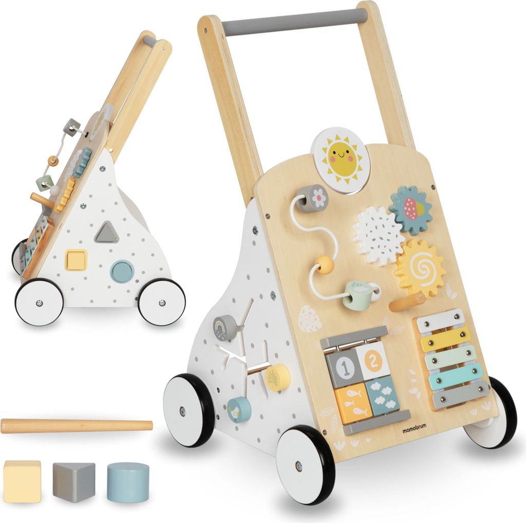 Mamabrum Drewniany Chodzik dla Dzieci, Zabawka Edukacyjna Zdjęcie produktu 