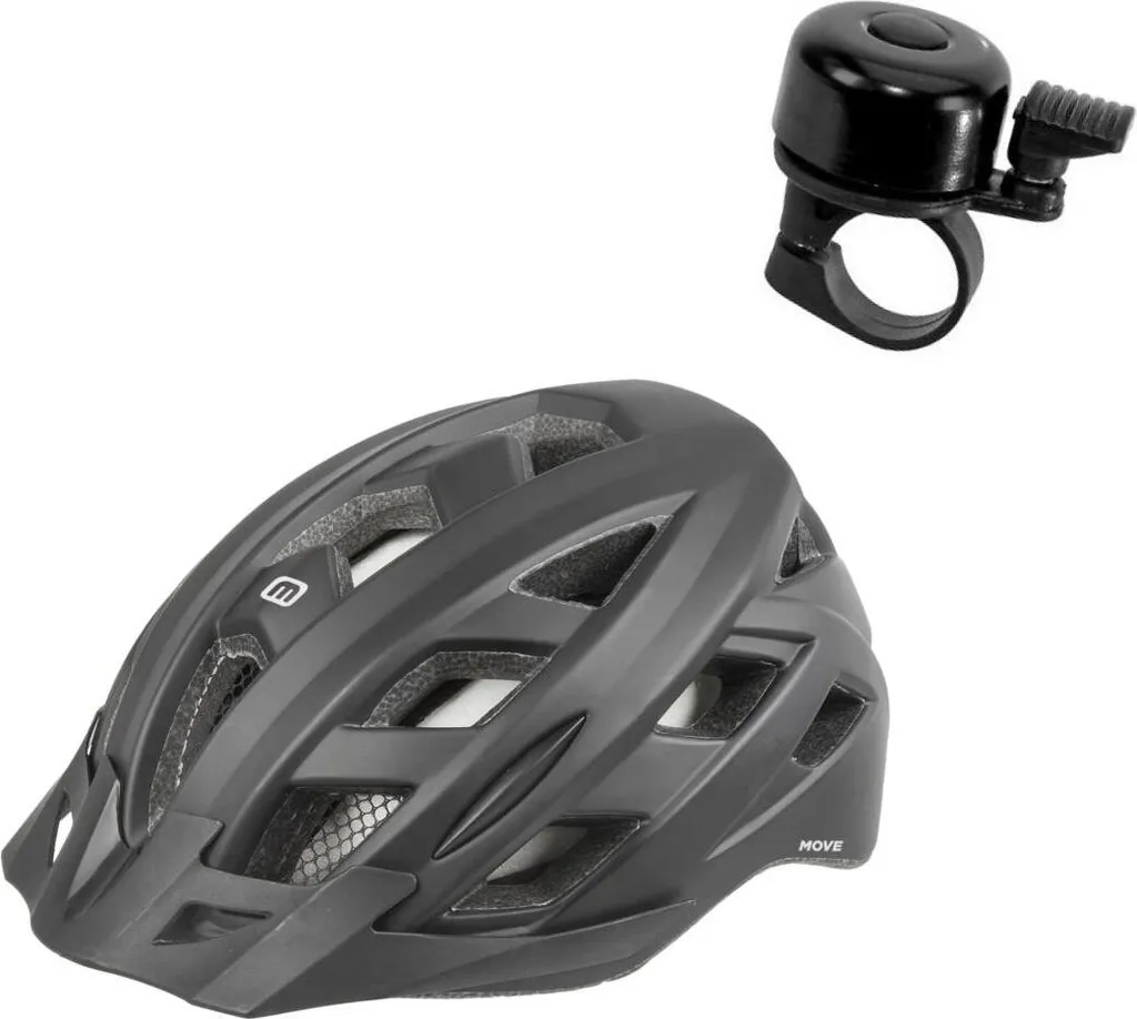 Casque de Vélo Urbain Noir Taille M - Sécurité Adulte/Adolescent + Sonnette