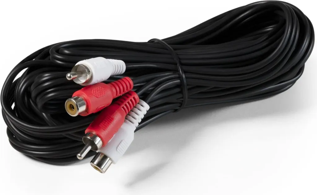 Prolunga Professionale RCA 10m | Stereo Maschio-Femmina Alta Qualità