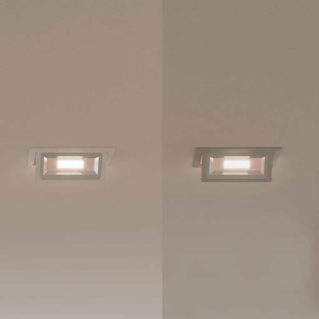Éclairage LED Plafond 40W pour Salon et Bureau Design Blanc Mat 4100K - 6