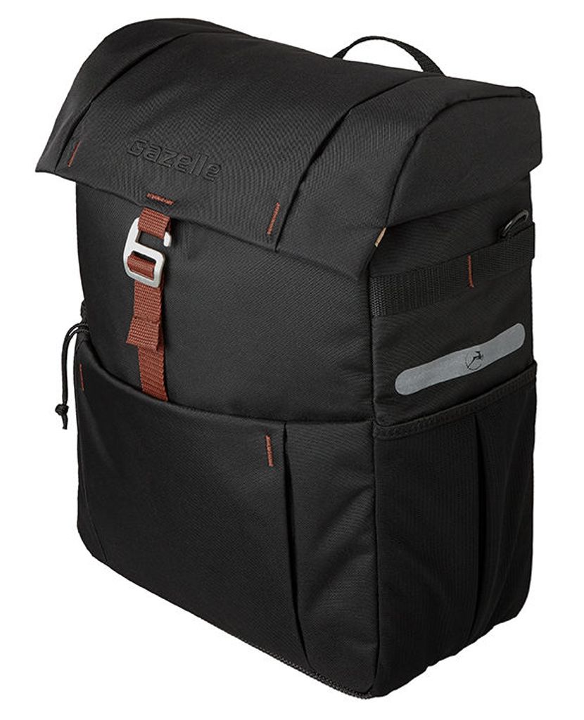Gazelle 18,5 litrowa sakwa 31 x 40 x 15 cm - Czarny / Zdjęcie produktu 
