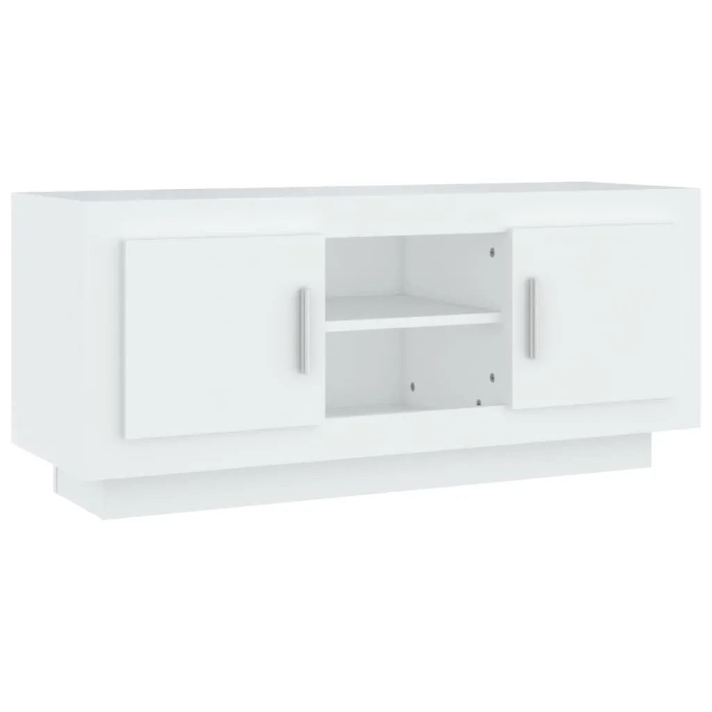 Mobile TV SYFAX Bianco 102cm | Sicuro, Resistente e Facile da Pulire