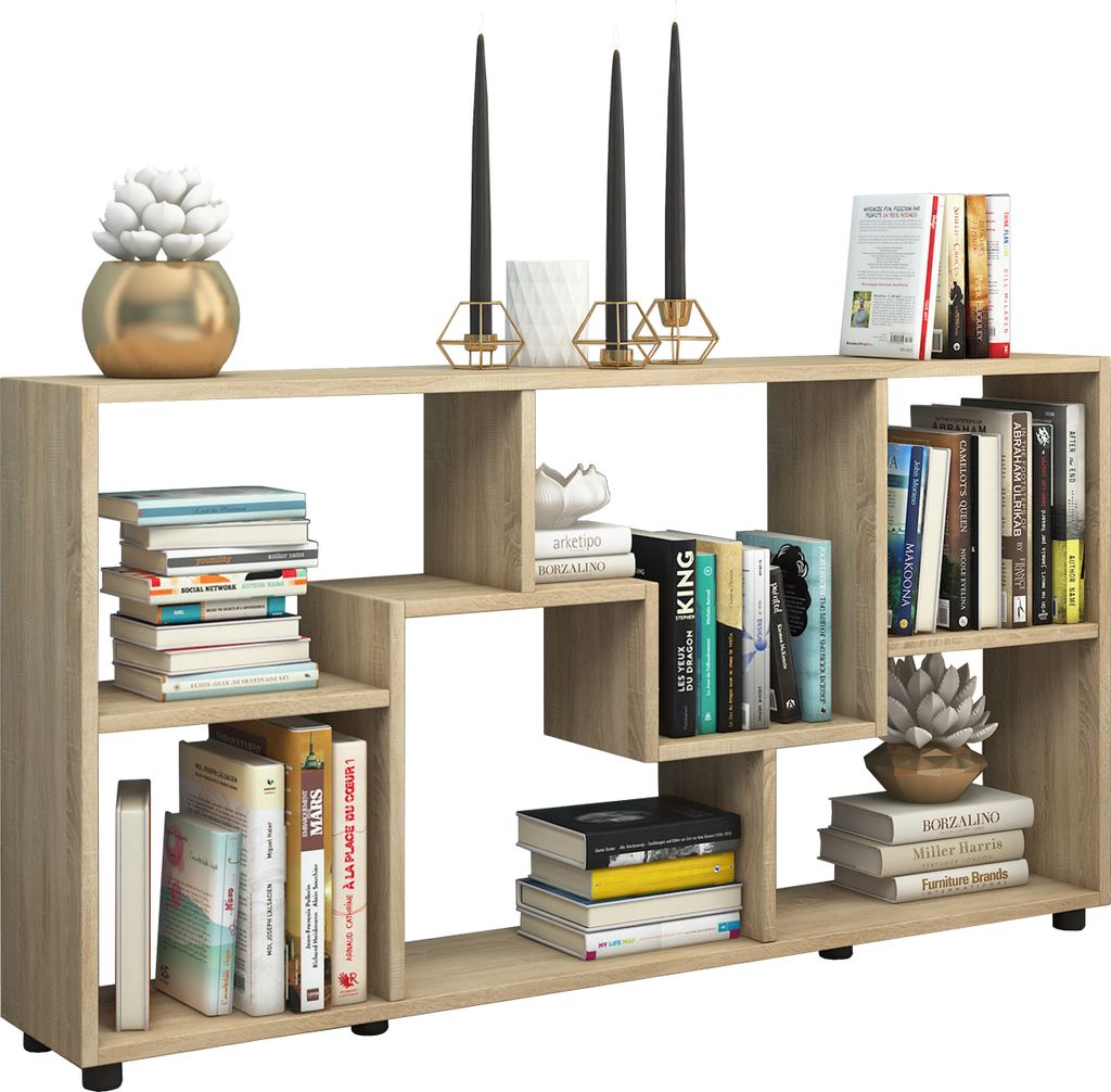 VCM - Diviseur de salle d'étagère en buffet en bois Pintal Image du produit 