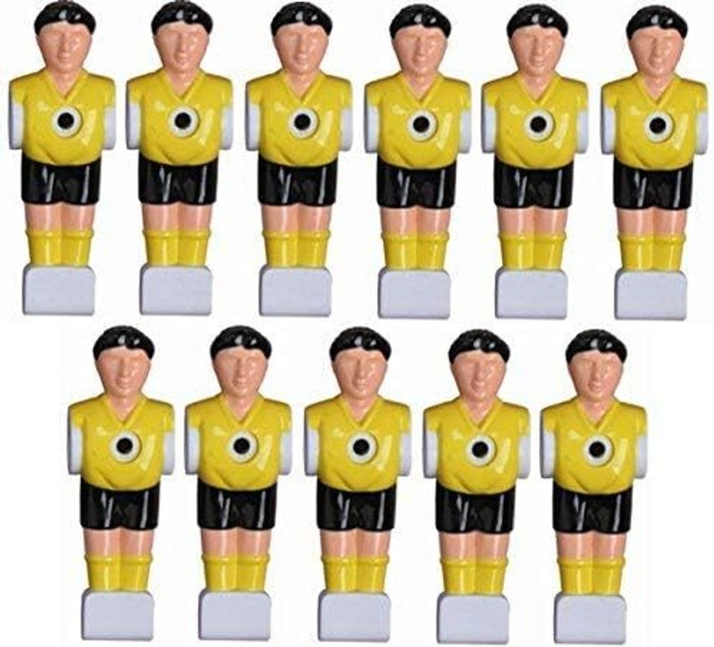 11 figúrok stolného futbalu 16 mm čiernobiela s maticami a Obrázok produktu 
