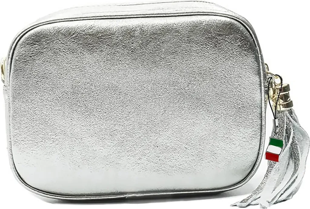 Sac cuir argent Florence D2OTF811J : finissez-en avec les looks ternes