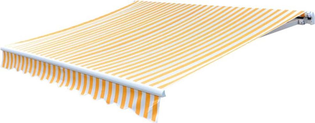 plátno na markýzu vidaXL oranžové a bílé 500x300 cm Obrázek produktu 