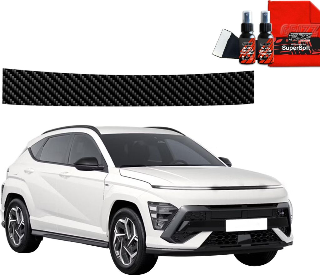 Kohlenstoff Schutzfolie Grizz Protector für Ladekante - Hyundai Kona N-Line (2023-2025)