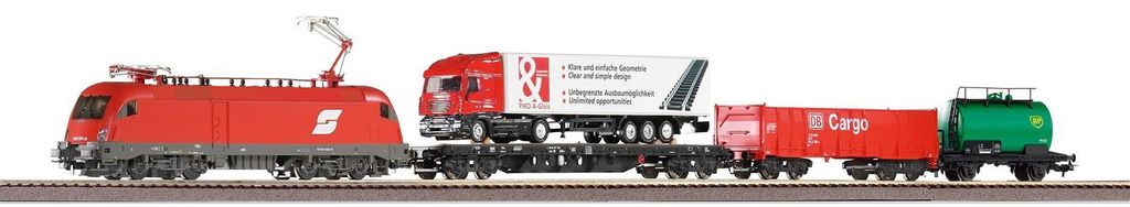 PIKO Start-Set E-Lok ÖBB Taurus + Güterwg. A-Gleis & B V Produktbild 
