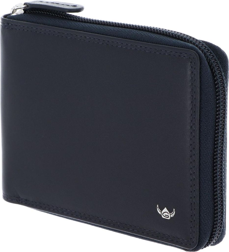 Golden Head Leder Geldbörse Polo RFID Protect RV-Scheintasche 1367 Marineblau dunkelblau