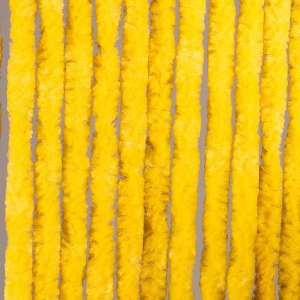 Cattail Insektenschutz Vorhang - Hochwertiger Chenille Türvorhang, Schmutzabweisend, Waschbar, 100x220cm, Gelb