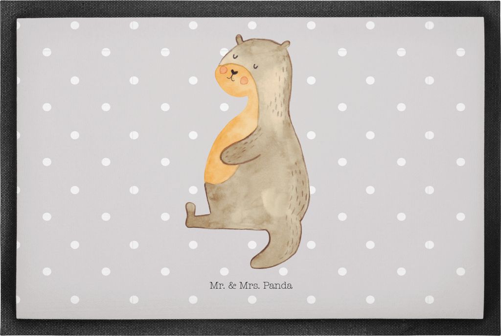 Mr. & Mrs. Panda fußmatte Otter Bauch 50 x 75 cm - Grau Produktbild 