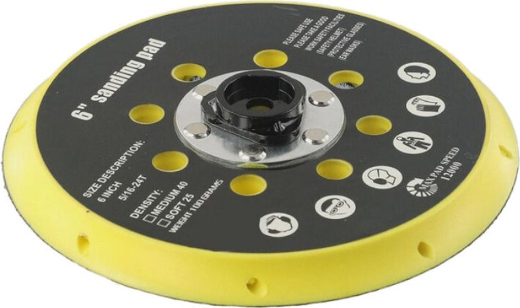 Trade-Shop Schleifteller Stützteller Haftteller 150mm für Makita BO6030 BO6040, Festool RO1 ET2 ES150 ETS150 Exzenterschleifer