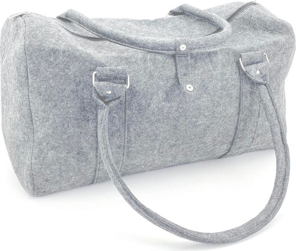 heimtexland Weekender Reisetasche Trend Tasche Filz Bag 50x30 Sporttasche Typ770 Hellgrau