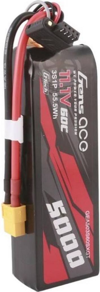 Gens ace G-Tech 5000 mAh 11,1 V 60 C 3S1P Lipo avec Image du produit 