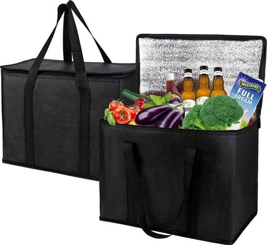 Sac de transport pour produits réfrigérés noir réutilisable - Spécial Frais