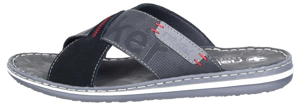 Rieker Herren Pantolette mit gekreuzten Riemen Weite G Produktbild 