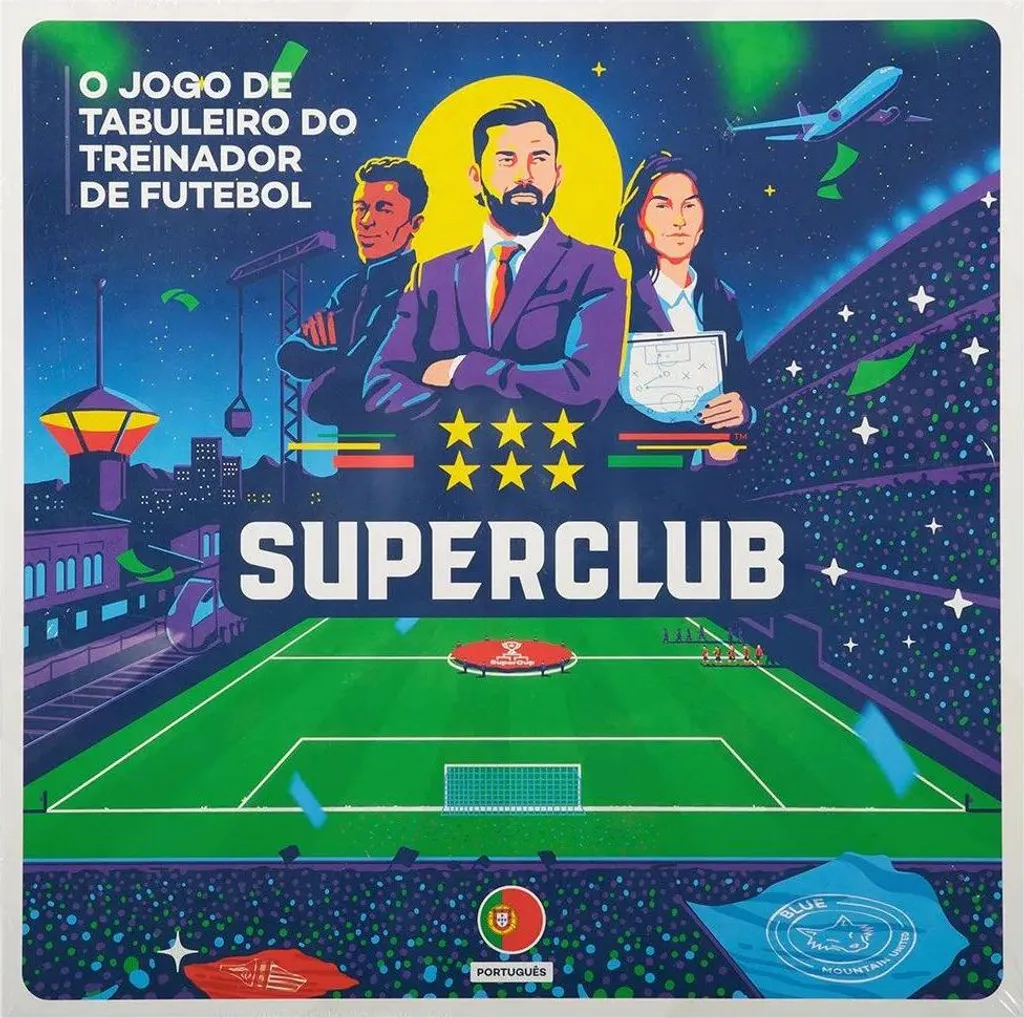 Superclub 2022 Pt Jeu de société tactique avec plateau bleu Premium