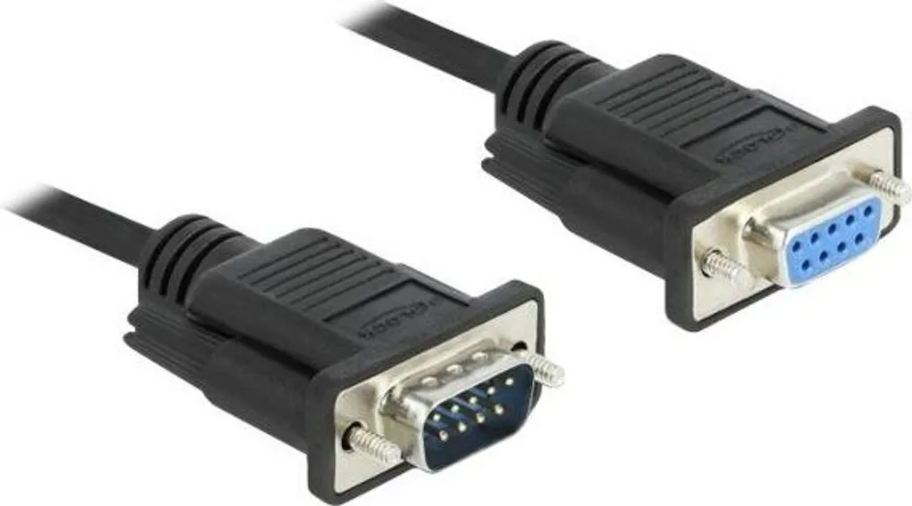 Delock 86598 - Cavo Seriale Professionale RS-232 5m, Slim DB9