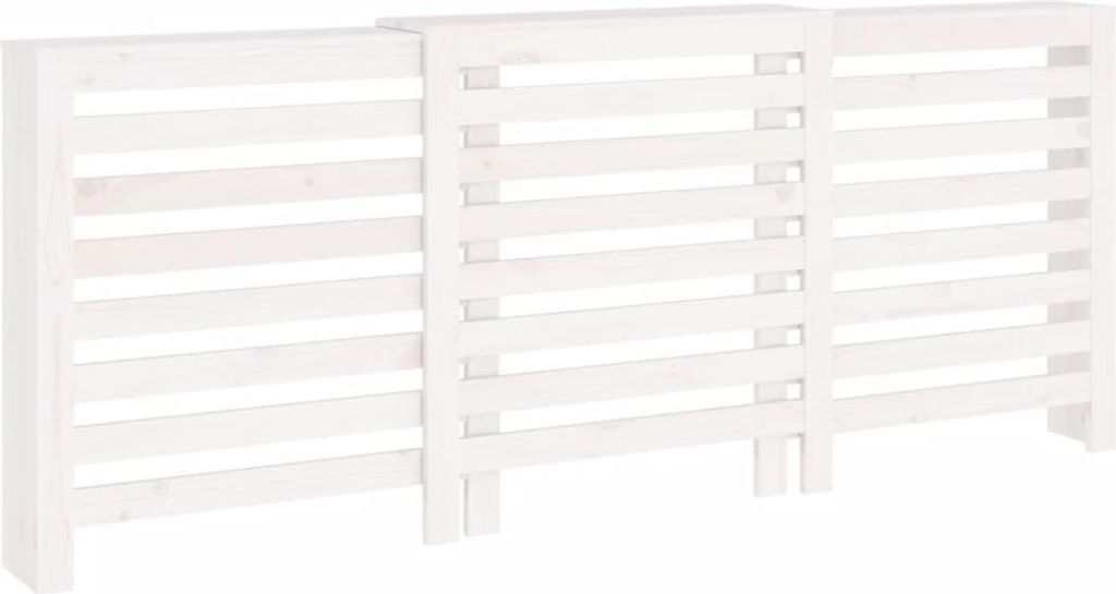 vidaXL Rivestimento per radiatori bianco 210x21x85 cm in Immagine del prodotto 