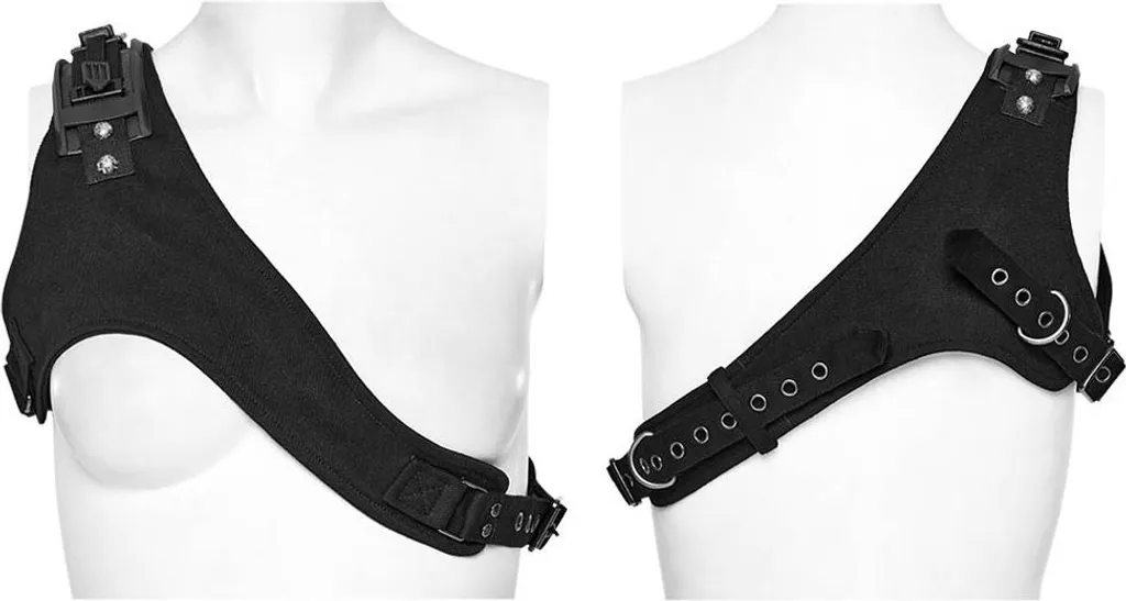 Punk Rave Harness Spalla Fredda M-L | Accessorio Steampunk Donna