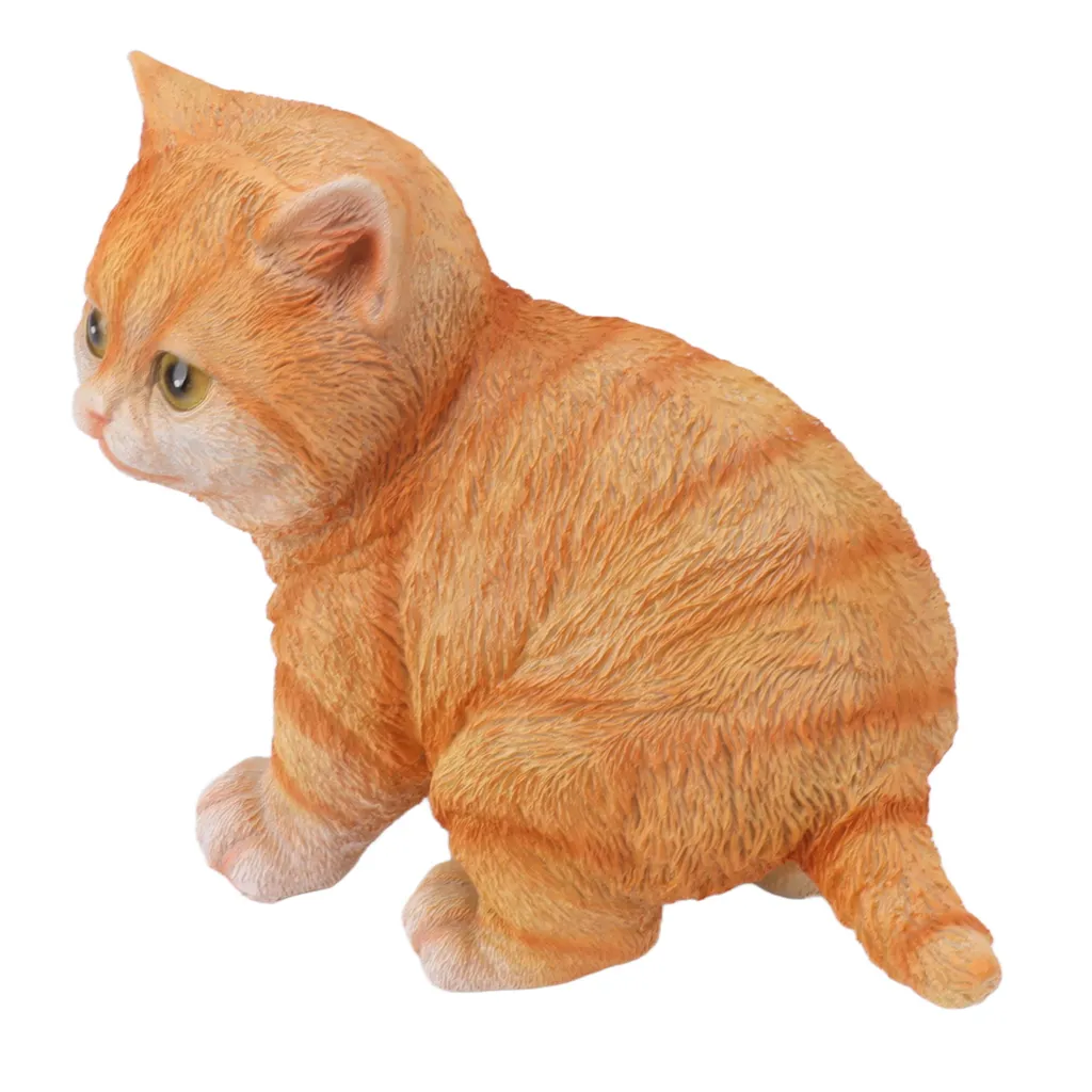 Statue de Chat Effet Pierre - Décoration Jardin Extérieur Résistante - 4