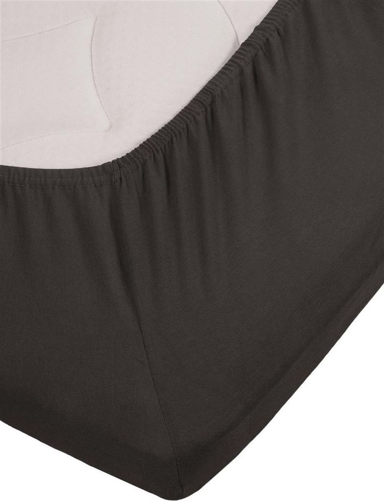 Beddinghouse Spannbettlaken BH Jersey Stretch TD_Anthracite_UV_UV_100x200/220 100 x 200/220 cm, Pocket depth: 25 cm 1 Topper-Spannbettlaken