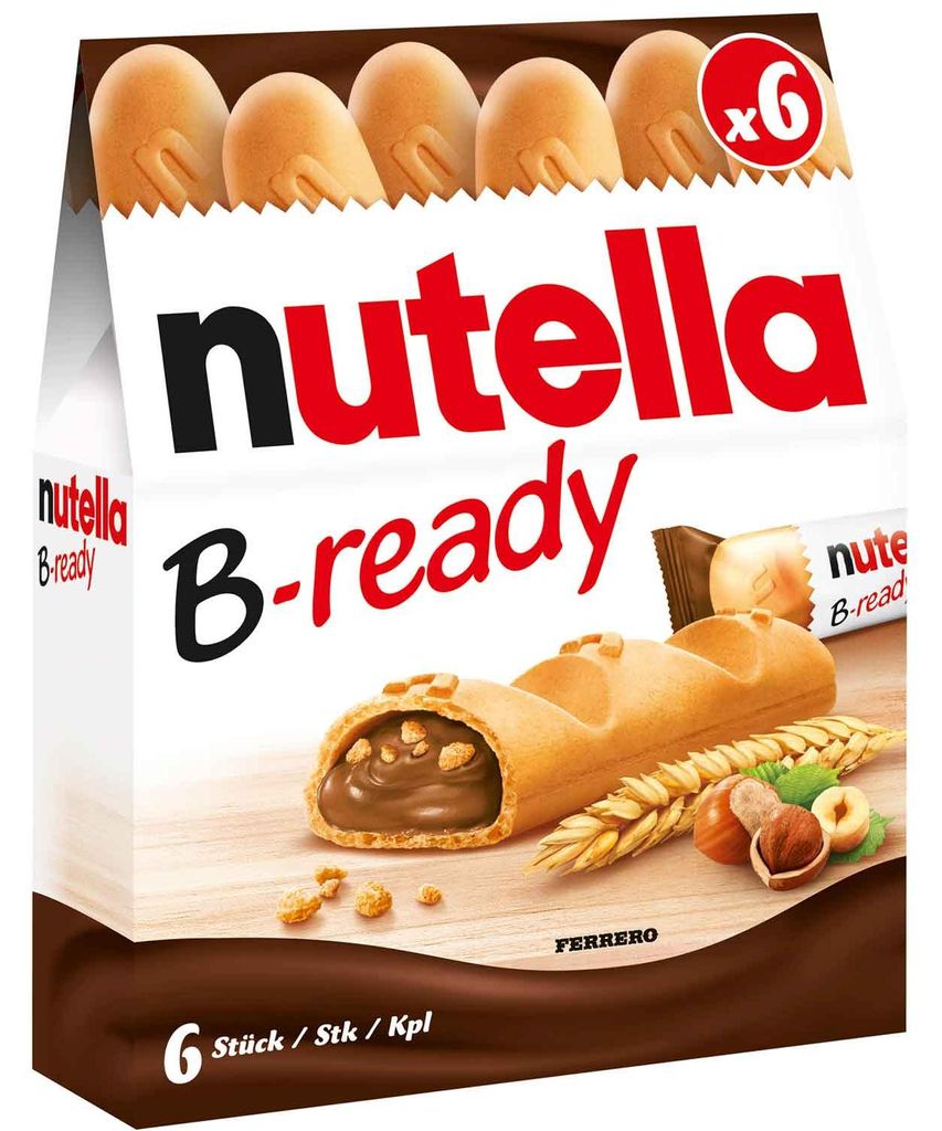 Ferrero Nutella B-Ready, Schokoladensnacks, andere, 132 g, Produktbild 