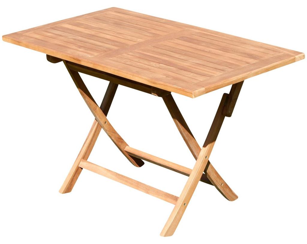 ALEOS. TEAK Klapptisch Holztisch Gartentisch Garten Tisch Produktbild 