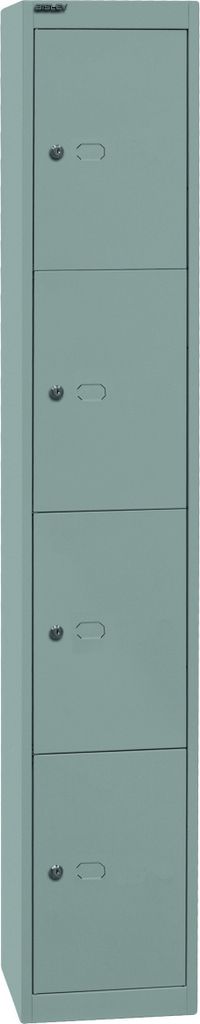 Bisley Garderobenschrank Office - Farbe: Silber