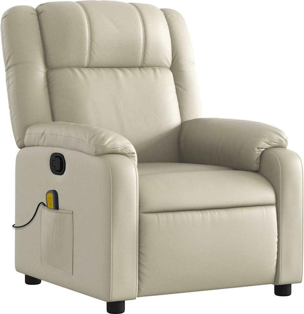 vidaXL Massagesessel Creme Kunstleder Produktbild 