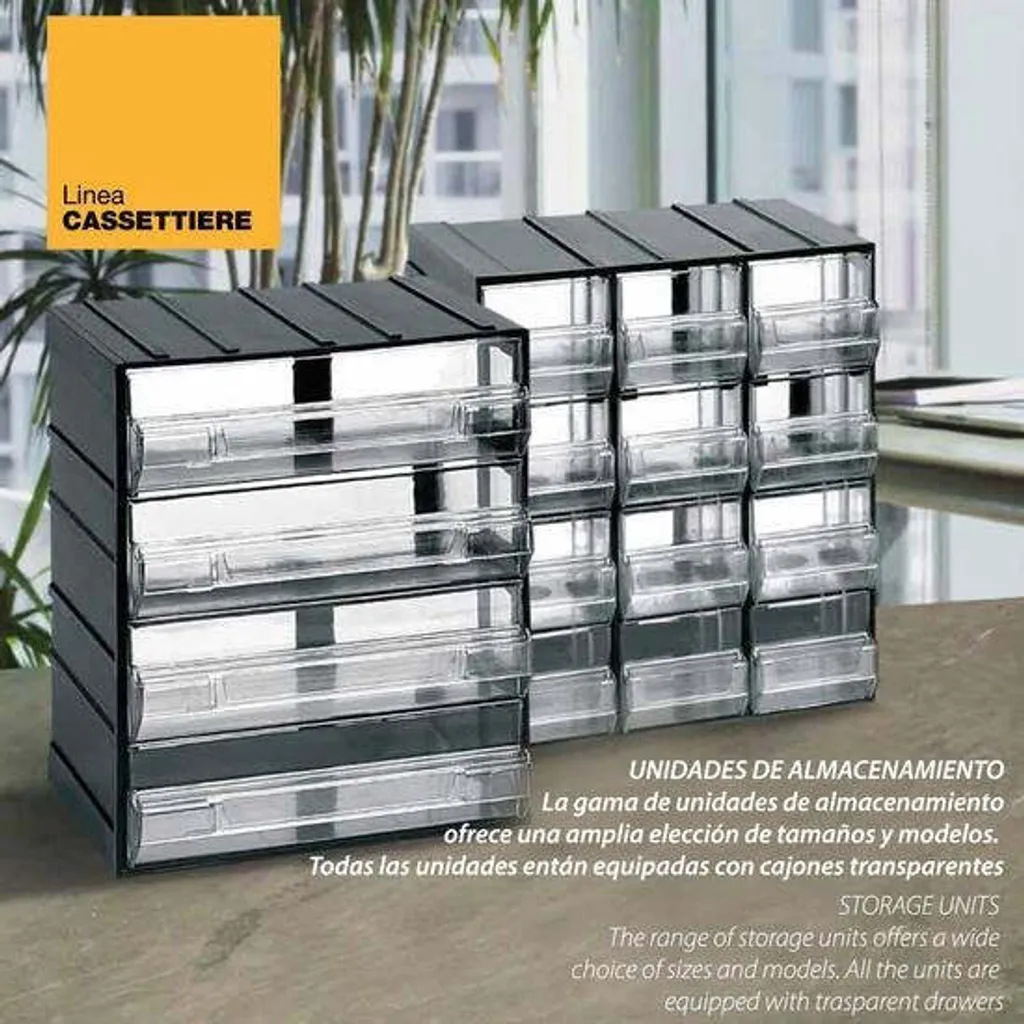 Bac à Bec de Rangement Artplast 501 - Module de Stockage Polyvalent Gris