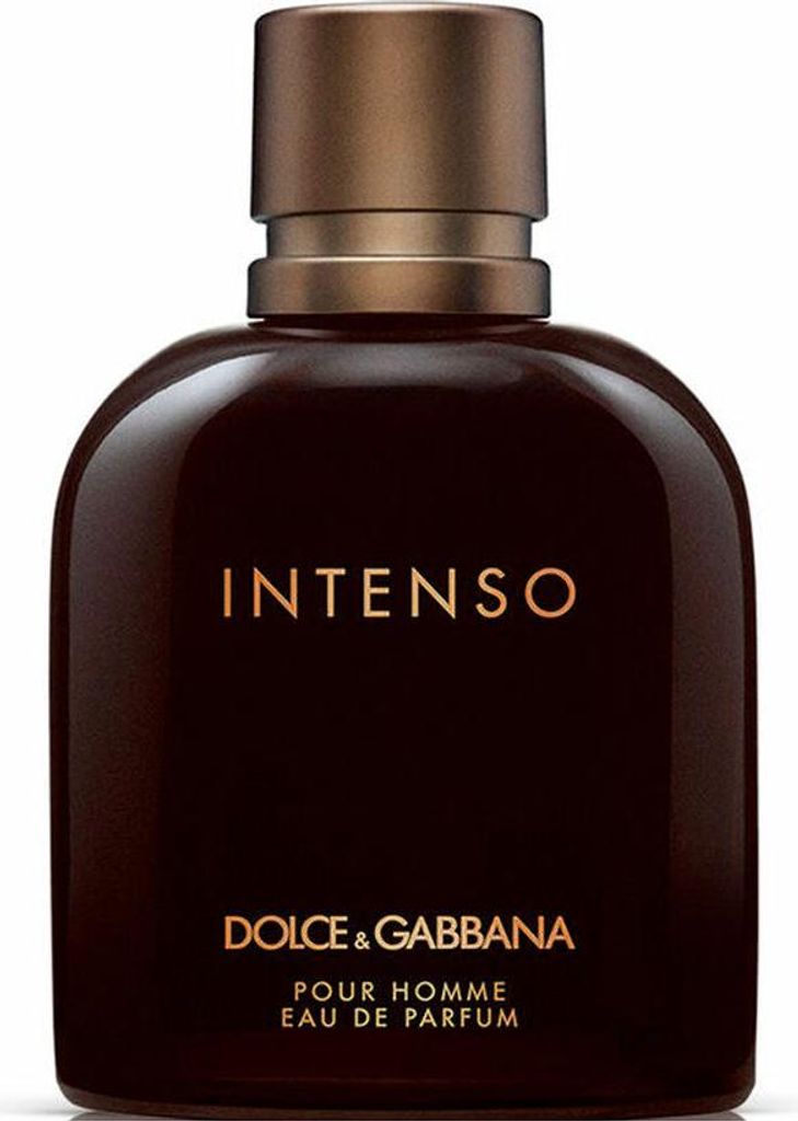 A product shot of a bottle of Dolce & Gabbana Intenso Eau de Parfum.