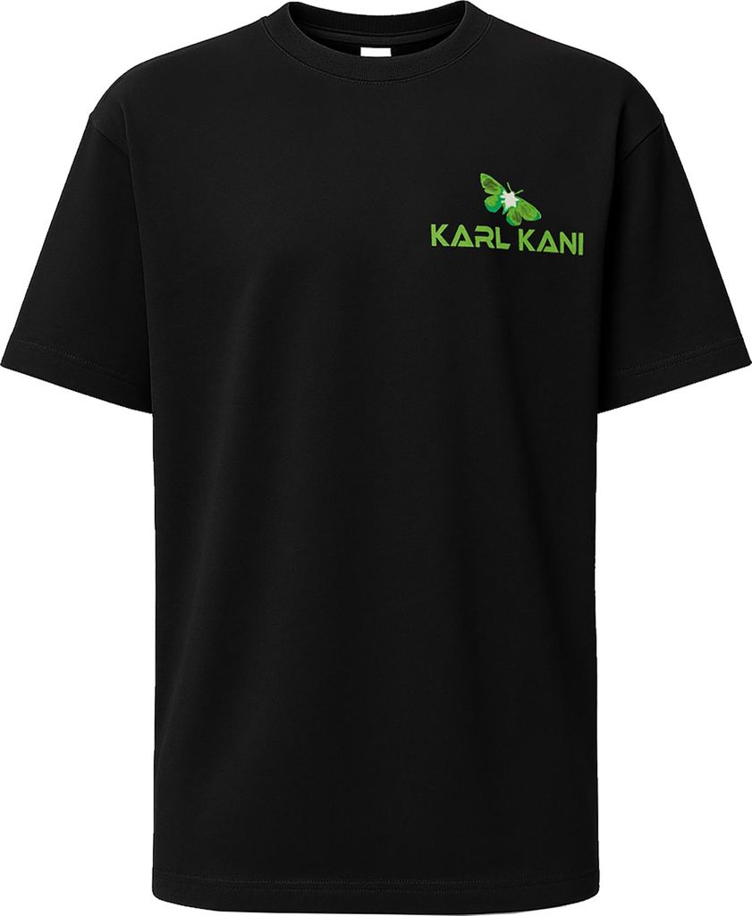 Karl Kani Signature Moth T-Shirt Print Shirt Streetwear Schwarz M