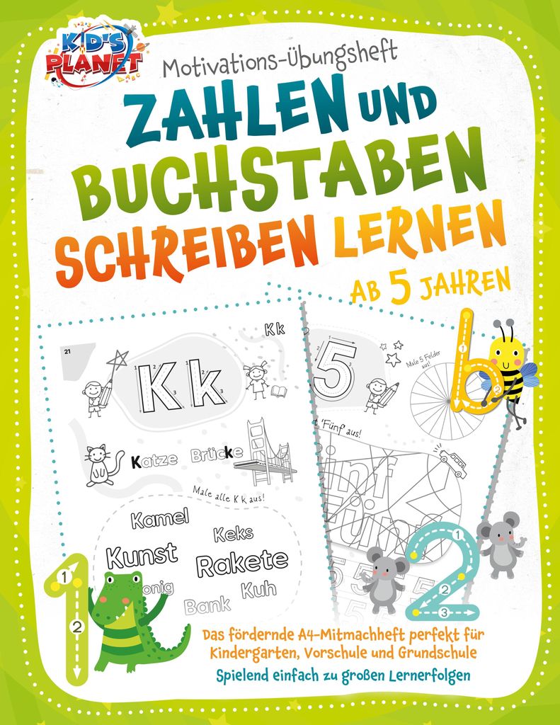 Motivations-Übungsheft! Zahlen und Buchstaben schreiben Produktbild 