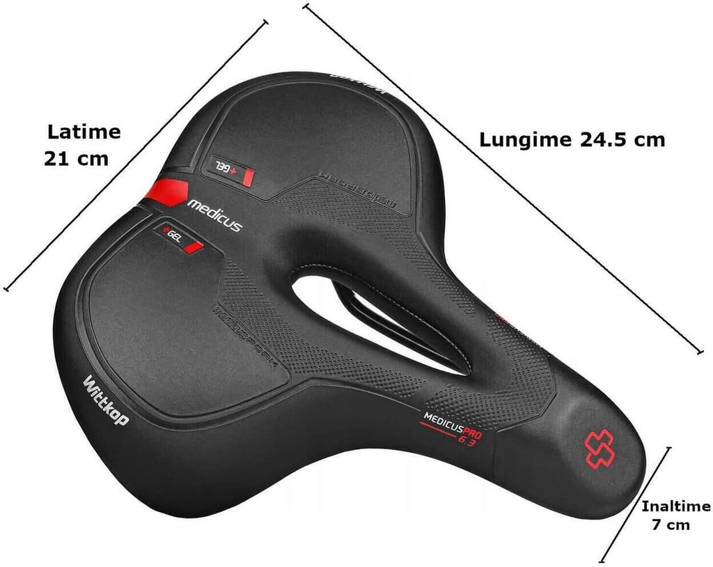 Wittkop City & Comfort Sättel Medicus Unisex Gel schwarz Produktbild 9