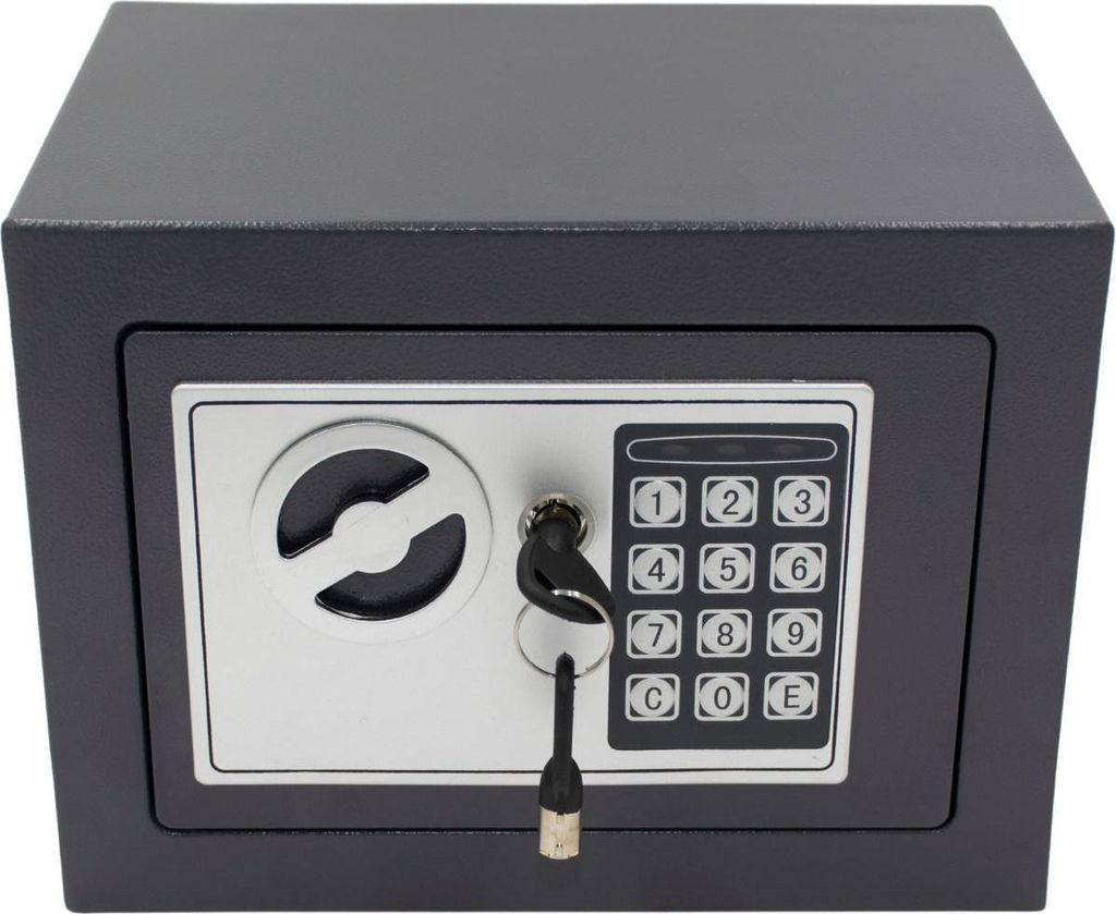 Elektronischer Safe 23×17×17 cm – SASKA GARDEN Digitalsafe mit Zahlencode