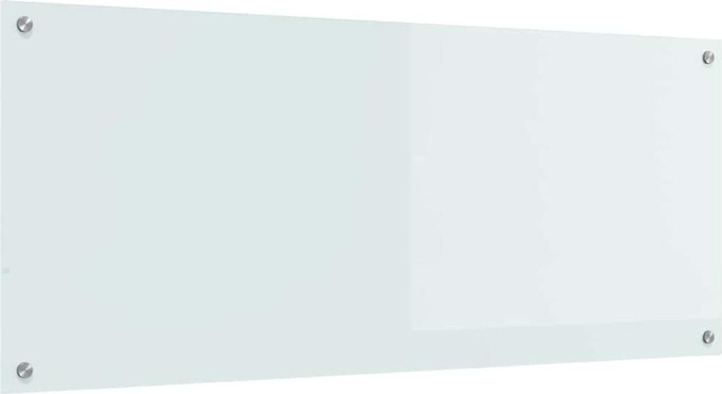 Schienale da cucina Bianco 120 x 50 cm vetro temperato Immagine del prodotto 