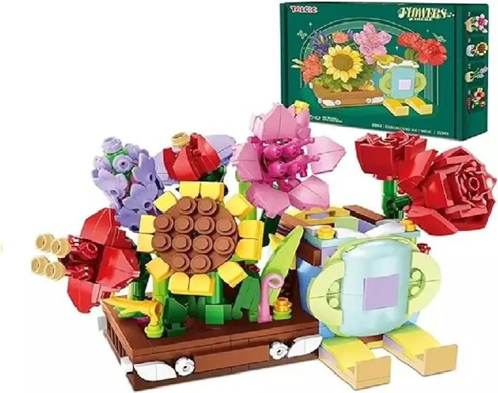 Bouquet de fleurs en blocs 752 pcs, fleurs éternelles 7238197 97088 - 3