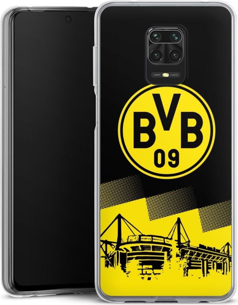 DeinDesign Handyhülle für Xiaomi Redmi Note 9 Pro Silikon Hülle Case Smartphone Schutzhülle BVB Borussia Dortmund Stadion